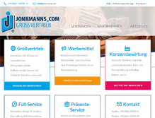 Tablet Screenshot of jonkmanns.com